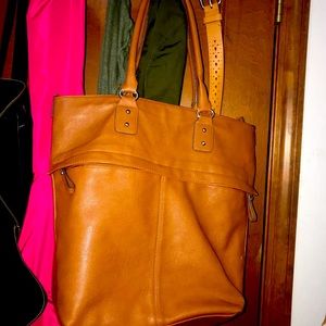 Pretty faux leather shoulder bag